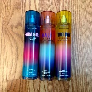 3 Bath and Body Works Summer Body-Sprays